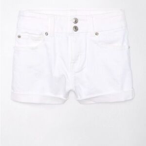 American Eagle NEXT LEVEL CURVY HIGH-WAISTED DENIM SHORT SHORT
